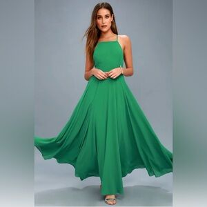 Mythical Kind of Love Green Maxi Dress